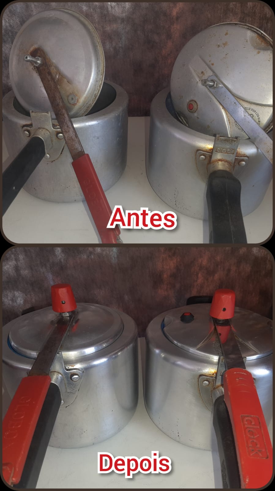 antes e depois